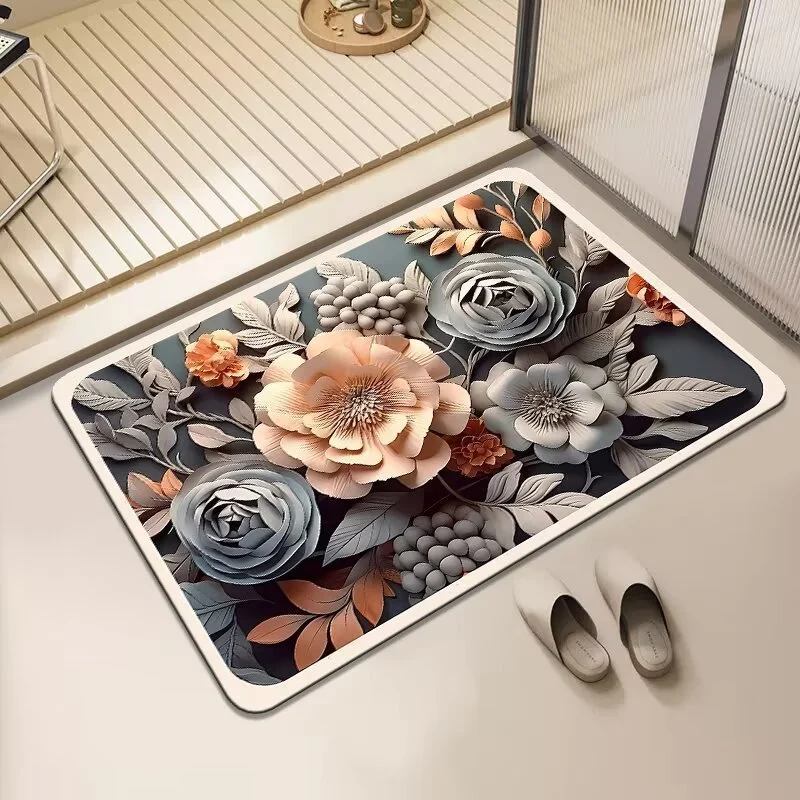 Künstlerischer Floral-Teppich