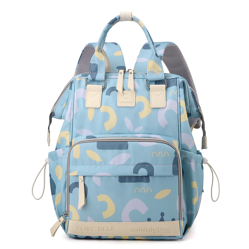 Verspielter Grafikdruck Baby Windel Rucksack Karnz