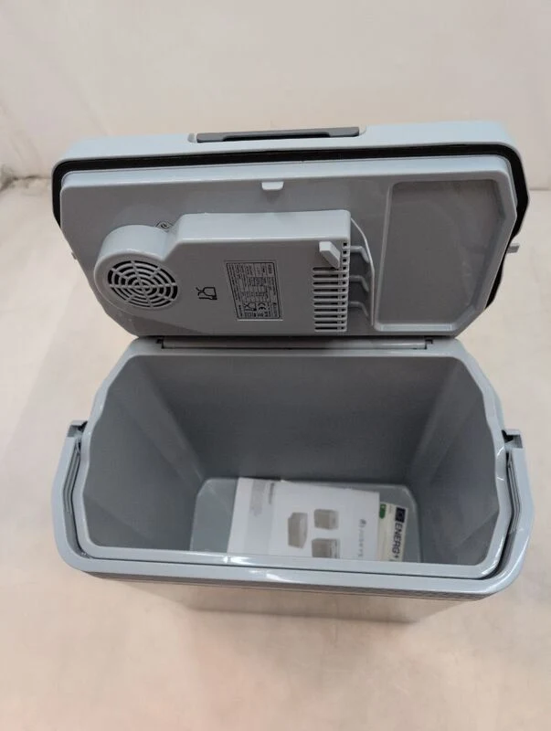 C-Ware Kühlbox Nordpol Elektrische Kühlbox 24L 12V 230V Grau für Ausflüge und Reisen
