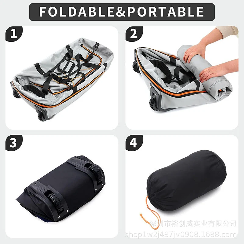 Rolling Travel Duffle Bag mit adaptiven Rädern Karnz