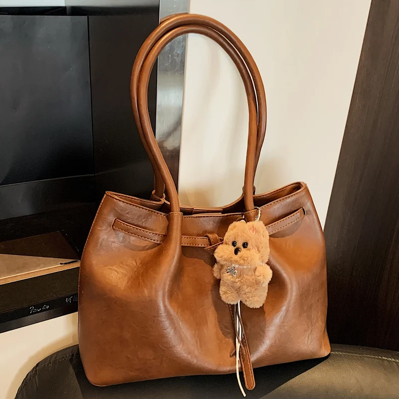 Luxuriöse Leder Schultertasche
