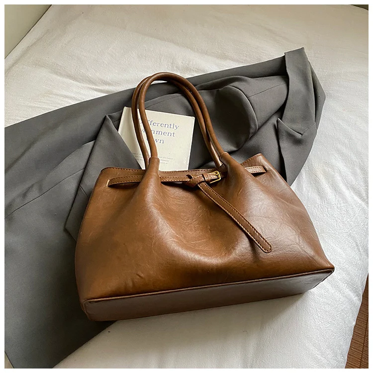 Luxuriöse Leder Schultertasche