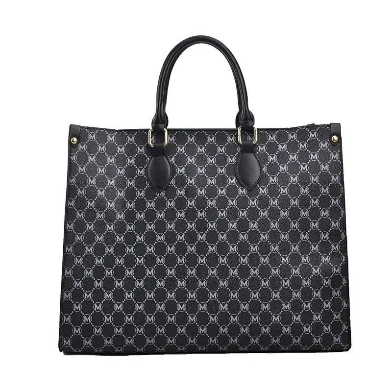 Luxe Logo-Print Tote Handtasche