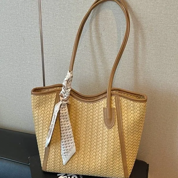 Elegante Gewebte Tote Bag