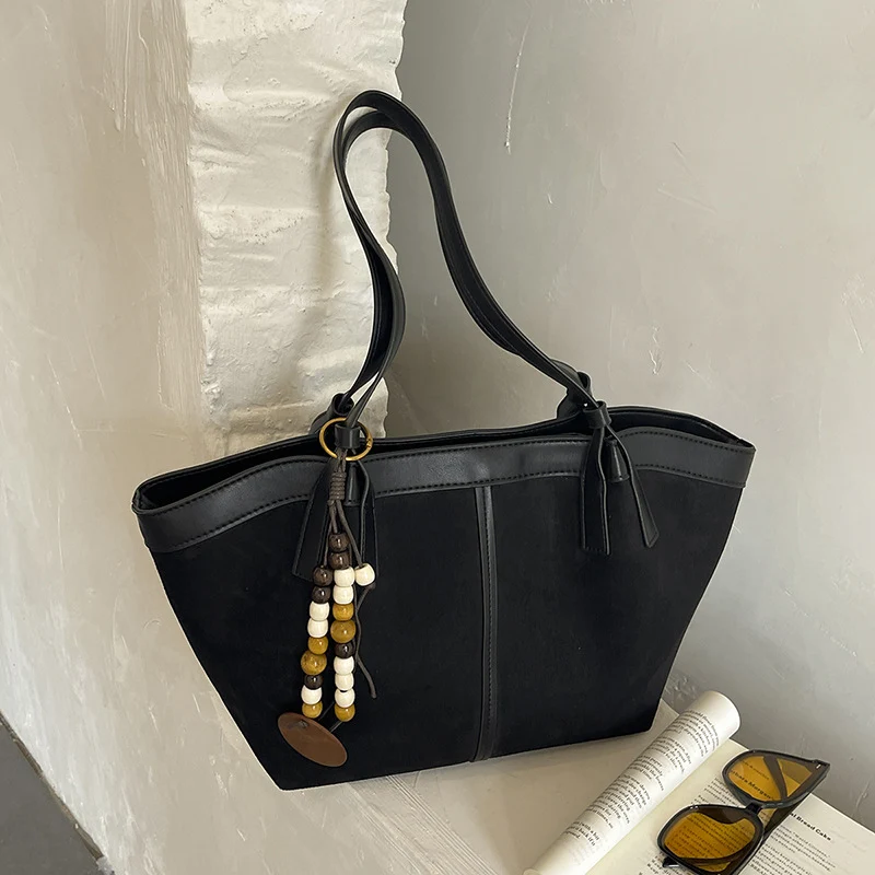 Chic Wildleder Tote-Handtasche