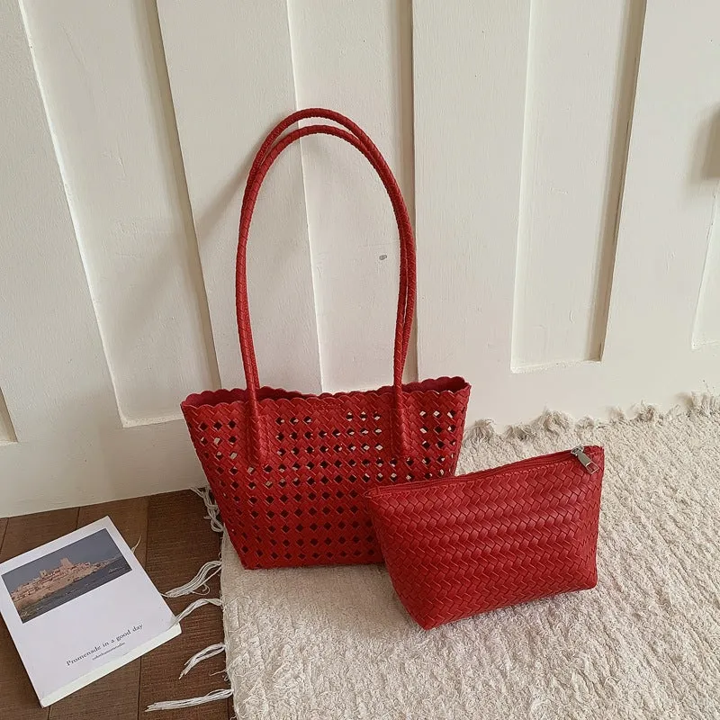 Chic handgewebte Tragetasche