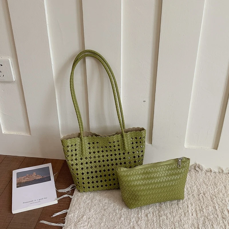 Chic handgewebte Tragetasche