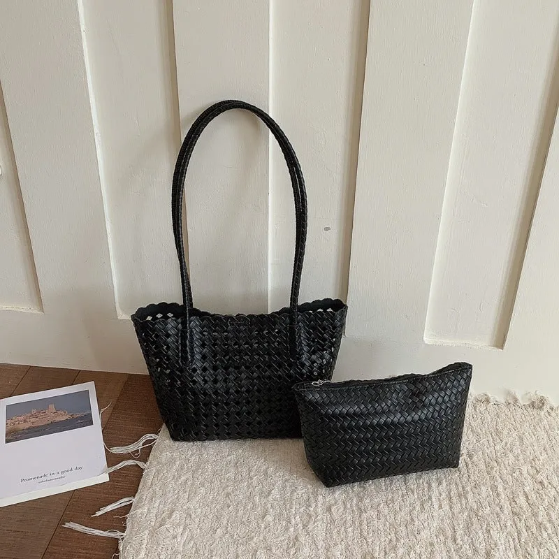 Chic handgewebte Tragetasche