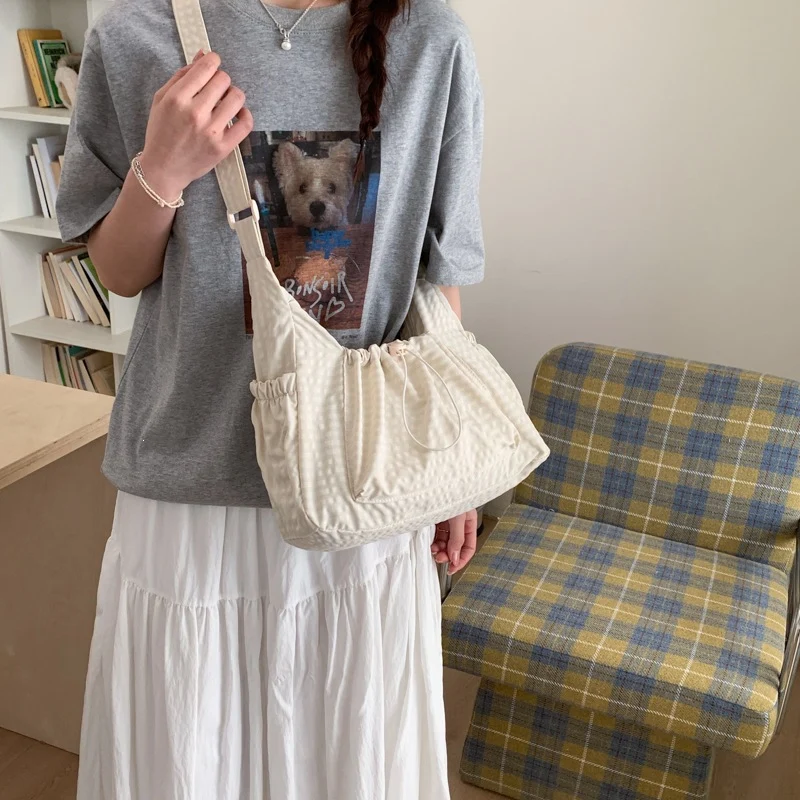Lässige Gingham Tragetasche