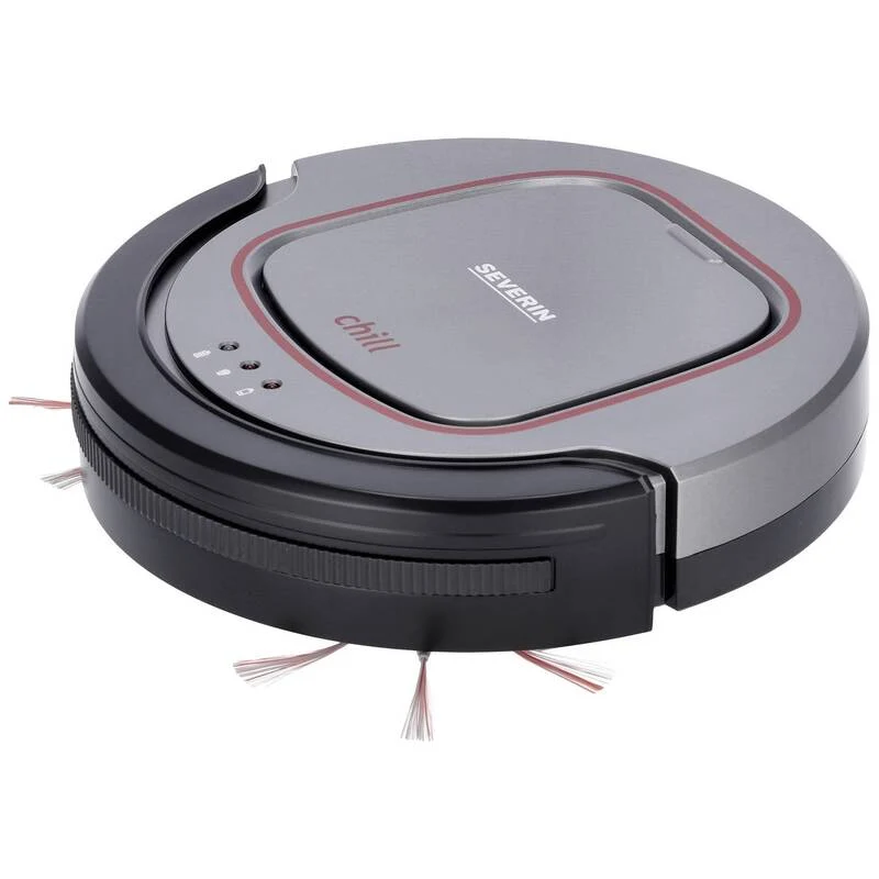 B-Ware Severin Saugroboter Chill Grau Rot Schwarz extra leise Staubsauger Sauger