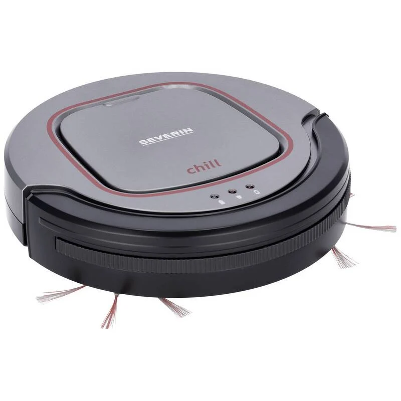 B-Ware Severin Saugroboter Chill Grau Rot Schwarz extra leise Staubsauger Sauger