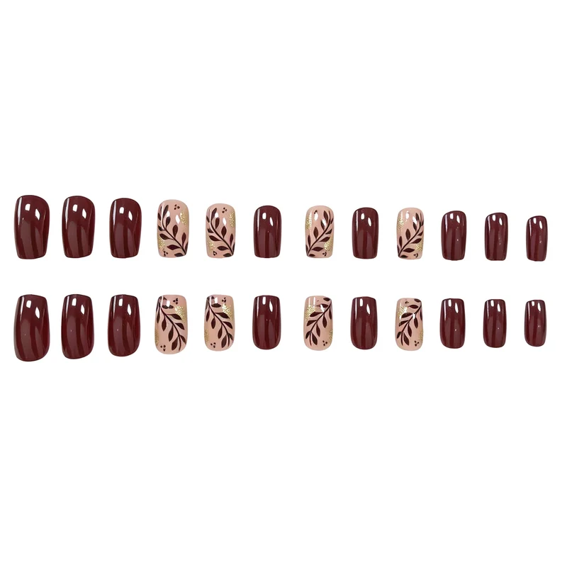 Künstlerische Herbst-inspirierte Nagelkunst Karnz