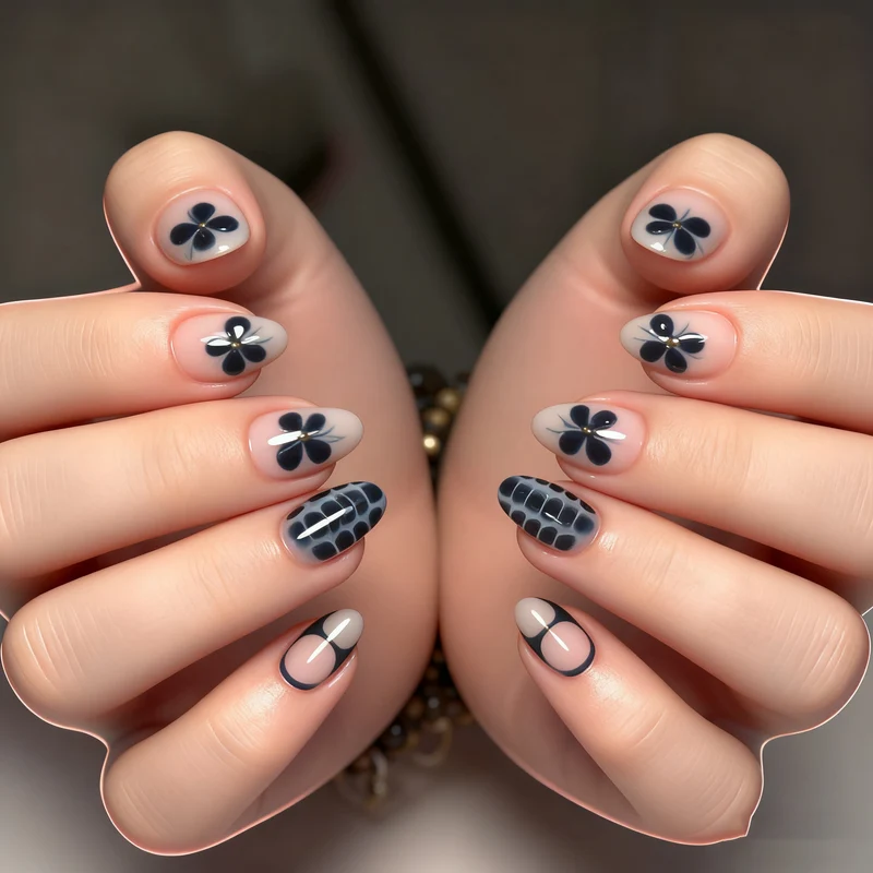 Künstlerisches Tierdruck Nagelkunstset Karnz