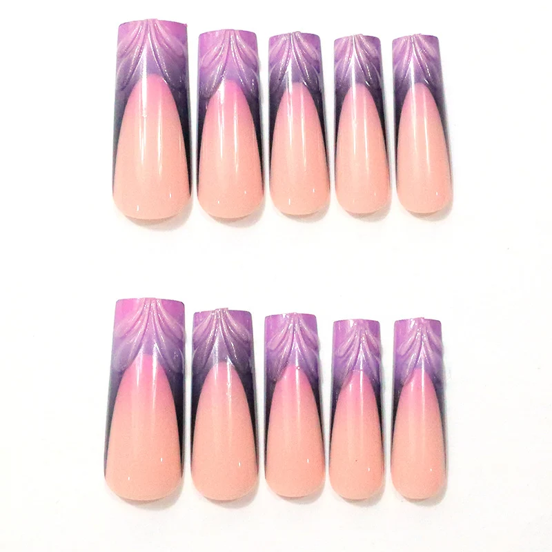 Künstlerische Acryl-Nagelerweiterungen Karnz