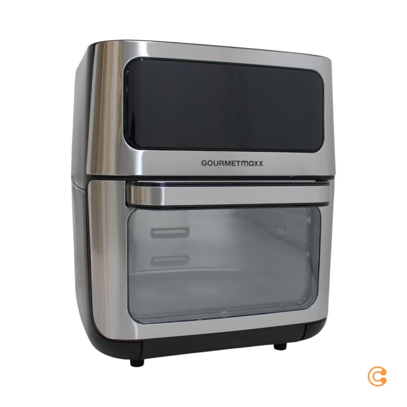 B-Ware GOURMETmaxx Heißluft-Ofen Fritteuse Airfryer Schwarz Digital Timer Touchdisplay