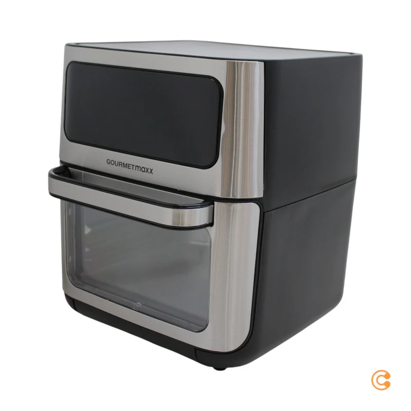 B-Ware GOURMETmaxx Heißluft-Ofen Fritteuse Airfryer Schwarz Digital Timer Touchdisplay