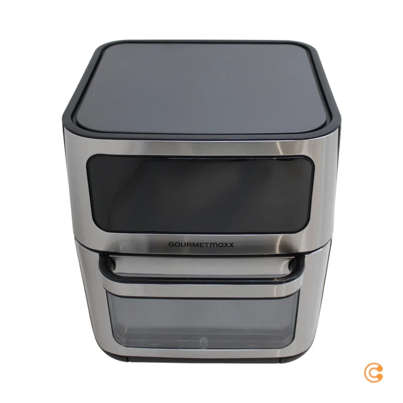 B-Ware GOURMETmaxx Heißluft-Ofen Fritteuse Airfryer Schwarz Digital Timer Touchdisplay
