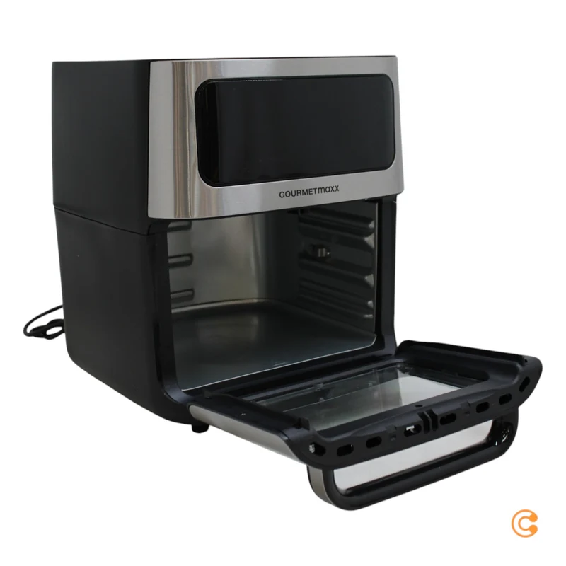 B-Ware GOURMETmaxx Heißluft-Ofen Fritteuse Airfryer Schwarz Digital Timer Touchdisplay