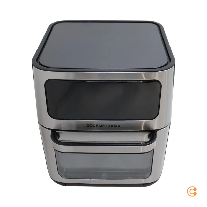 B-Ware GOURMETmaxx Heißluft-Ofen Fritteuse Airfryer Schwarz Digital Timer Touchdisplay
