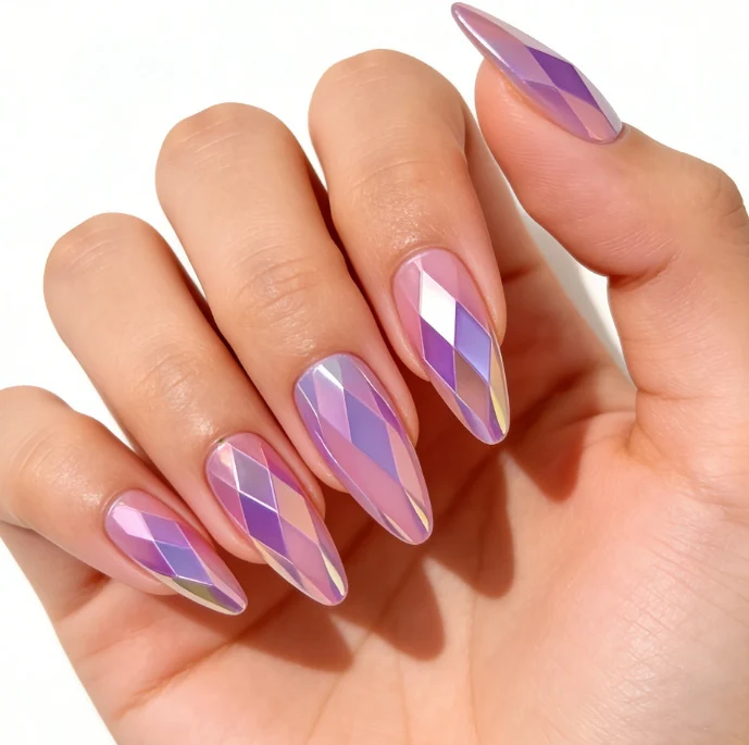 3D Geometrisches Muster Nagelkunst Verbesserungen Karnz