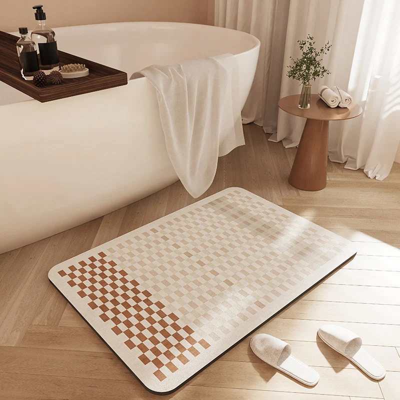 Stylische rutschfeste Badematte