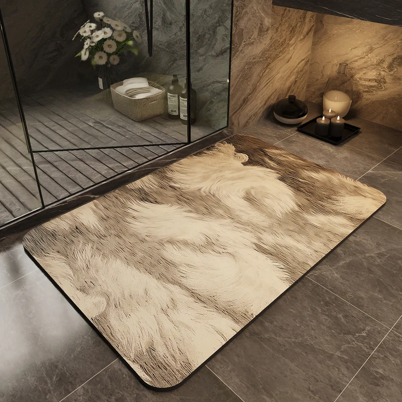 Stylische rutschfeste Badematte